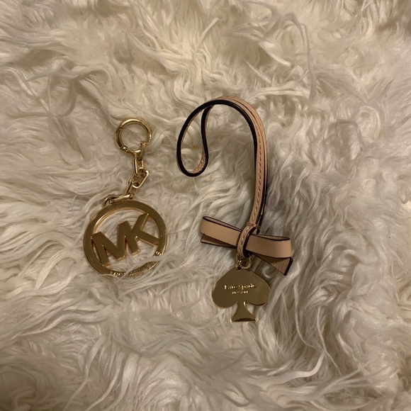 Michael Kors and Kate Spade Bag charm key chain